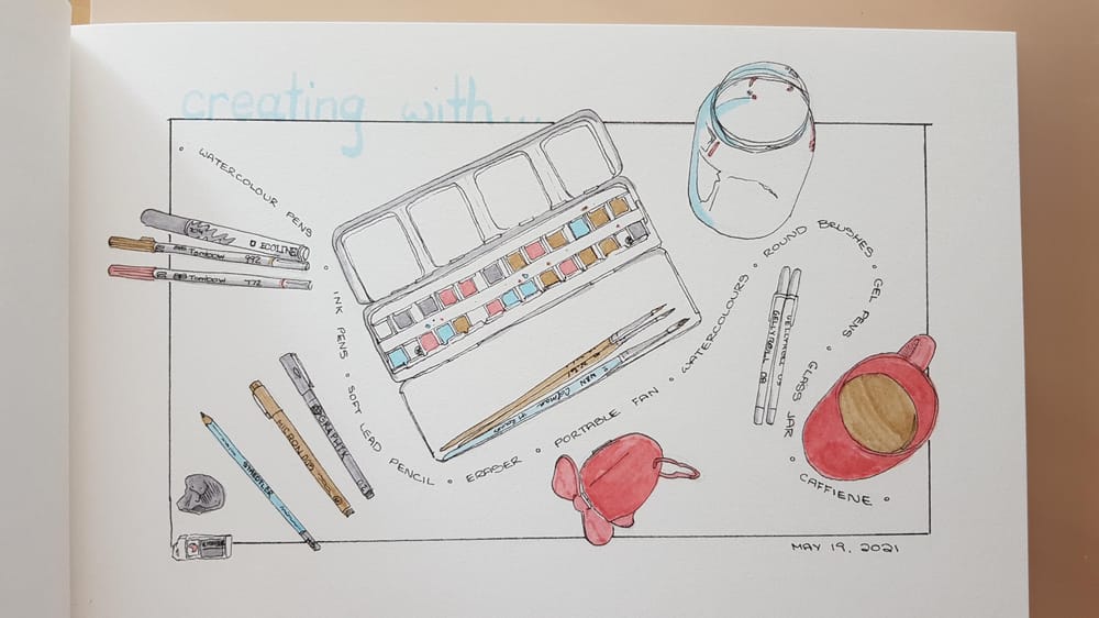 Illustrated Journaling: 14 Days of Prompts - image 3 - student project