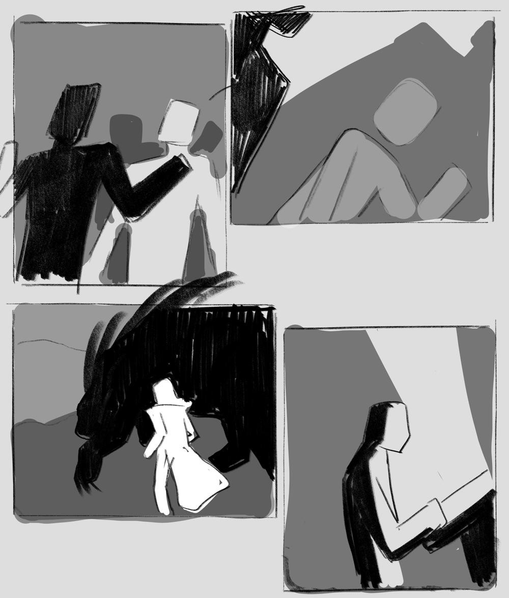 lady w sword and big ol dude - image 2 - student project