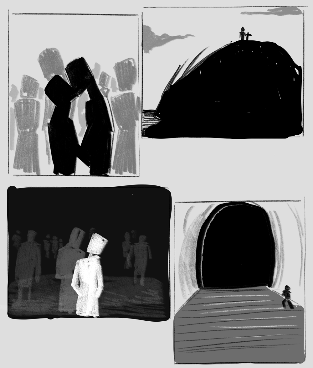 lady w sword and big ol dude - image 1 - student project