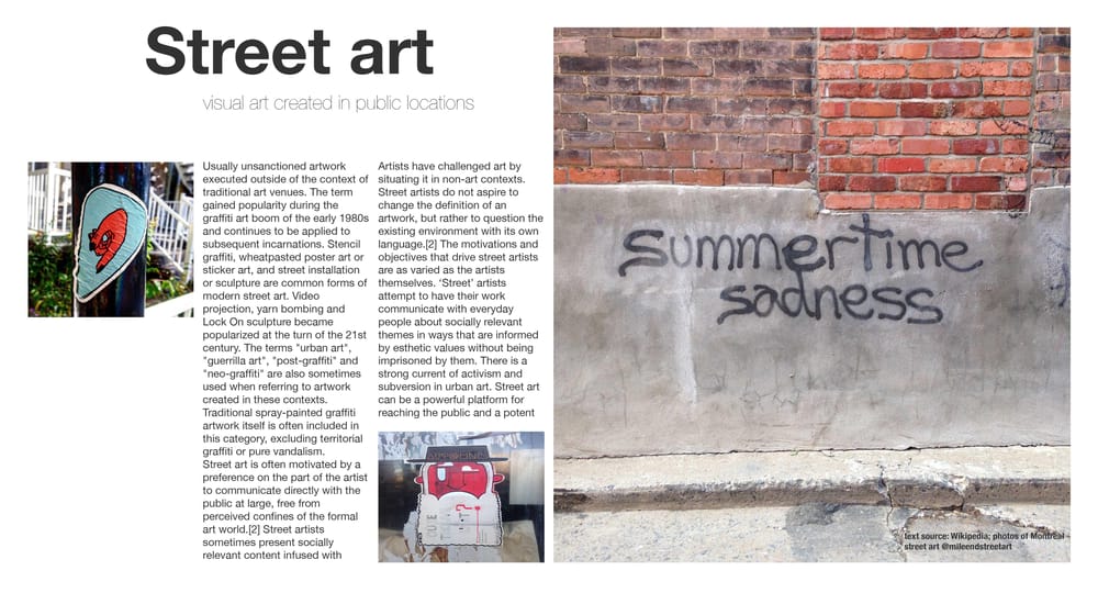 street art magazine - image 1 - student project