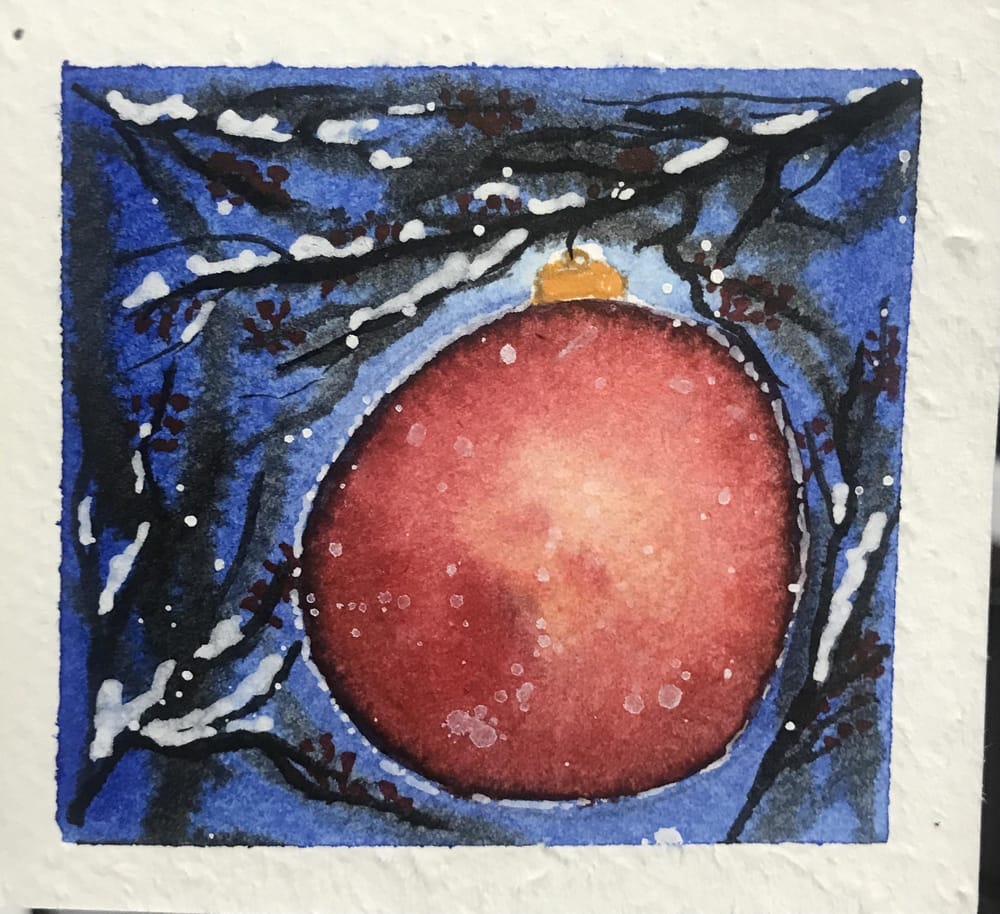 Winter Watercolour Polaroid’s - image 1 - student project