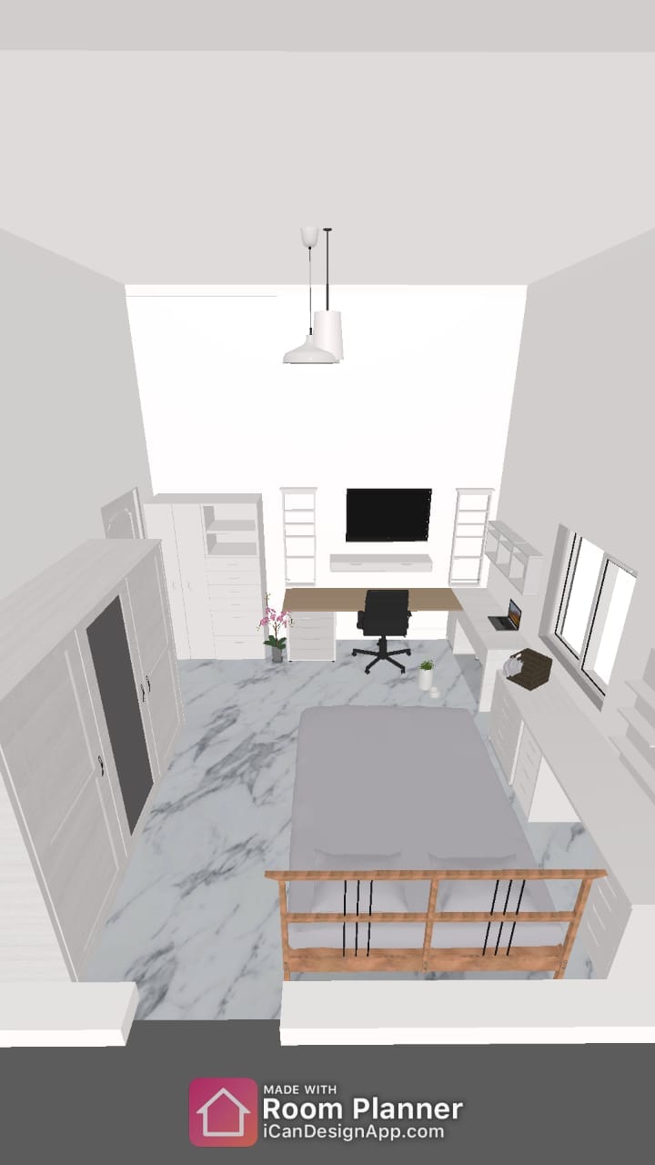 Bedroom/Office design - image 1 - student project
