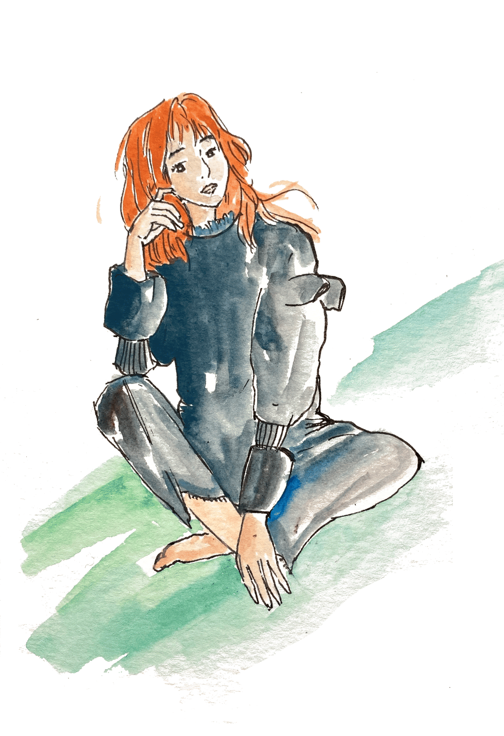 'painting in orange' - image 3 - student project