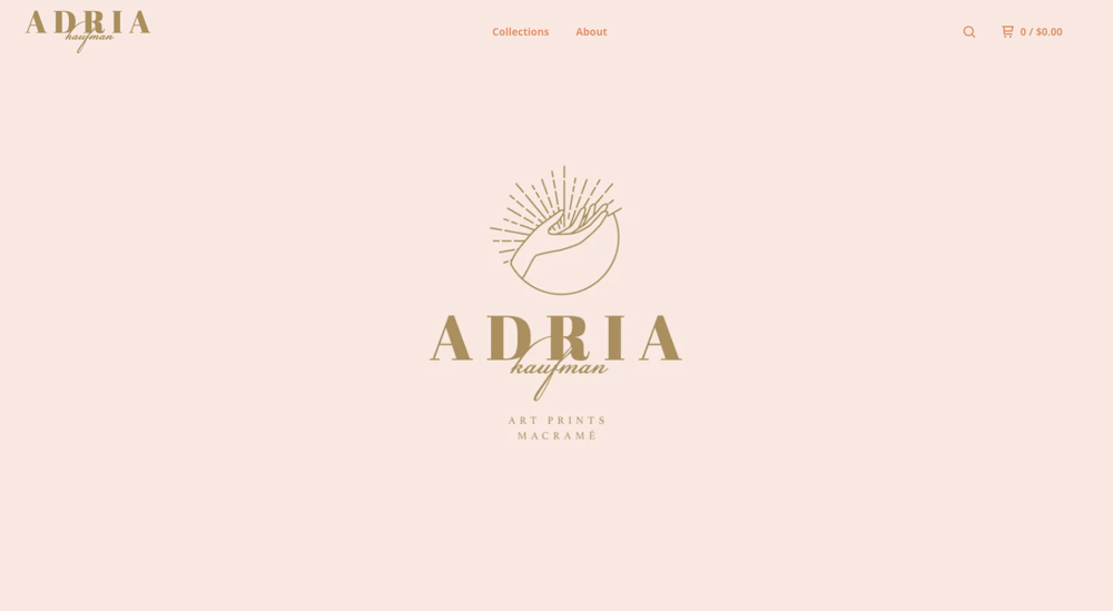 Adria on Big Cartel - image 1 - student project