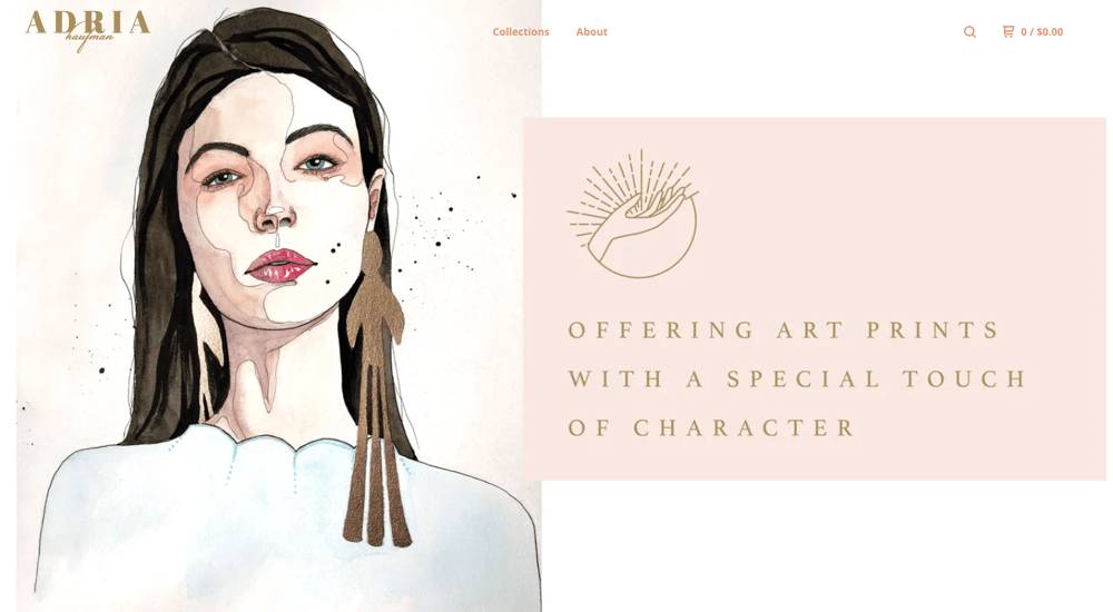 Adria on Big Cartel - image 2 - student project