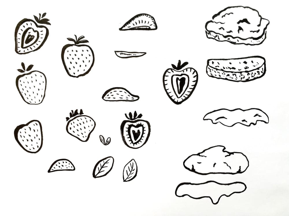 Pear pudding and strawberry scones - image 3 - student project