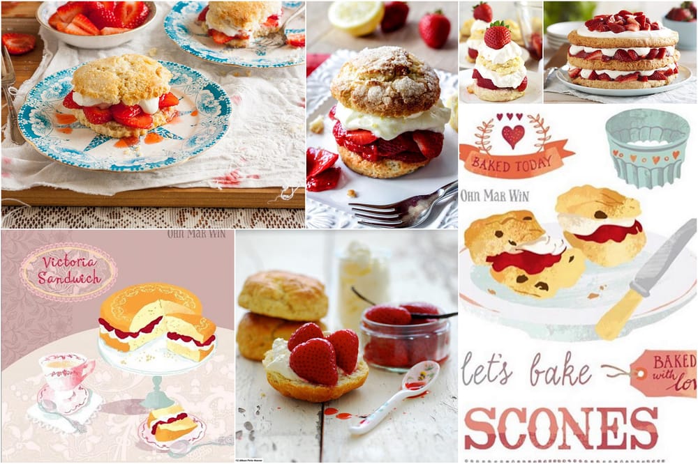 Pear pudding and strawberry scones - image 1 - student project