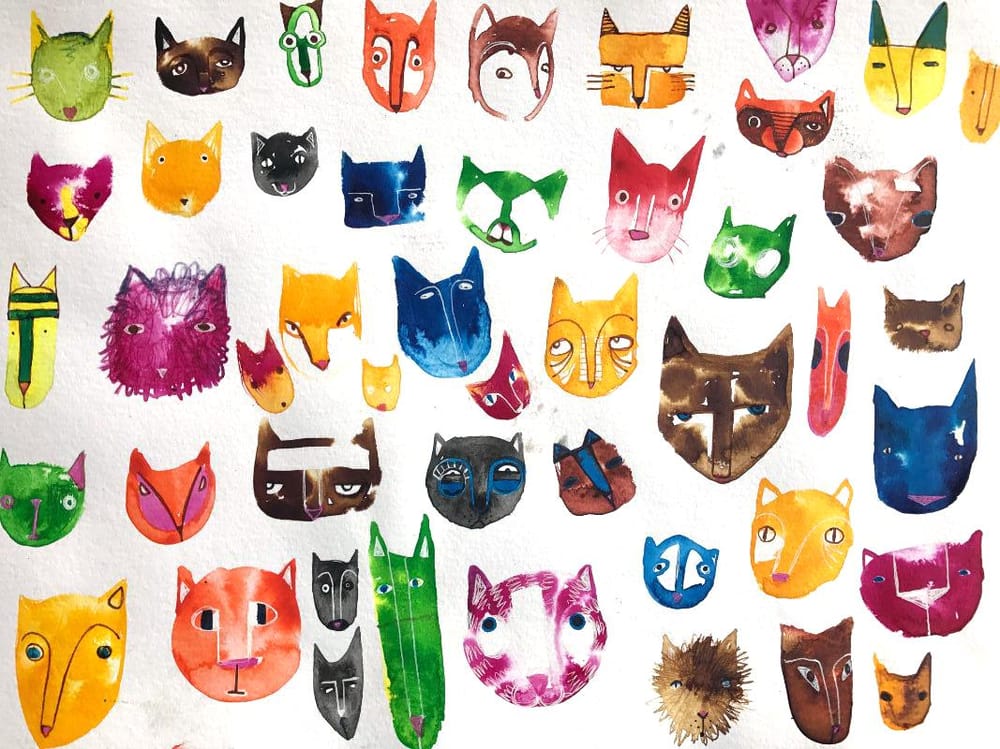 sketch book...cats and kittens - image 2 - student project