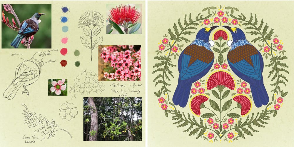 Tui Folk Art Design - image 1 - student project
