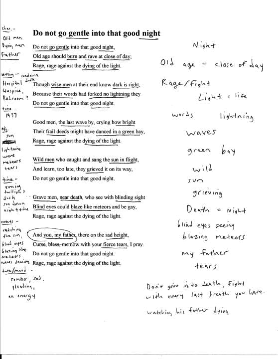 Do not go gentle into that good night (updated) - image 1 - student project