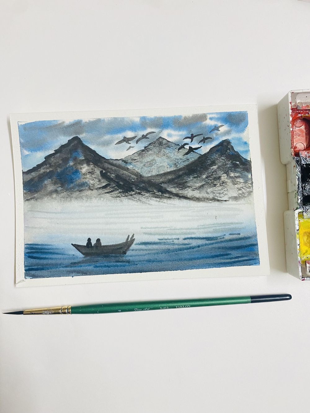 Serene mountainscape - image 1 - student project
