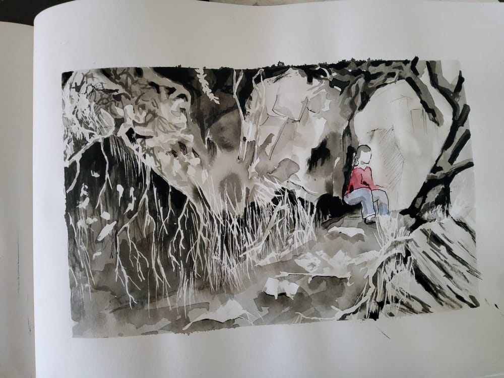 Mark Making Ink and Watercolour - image 2 - student project