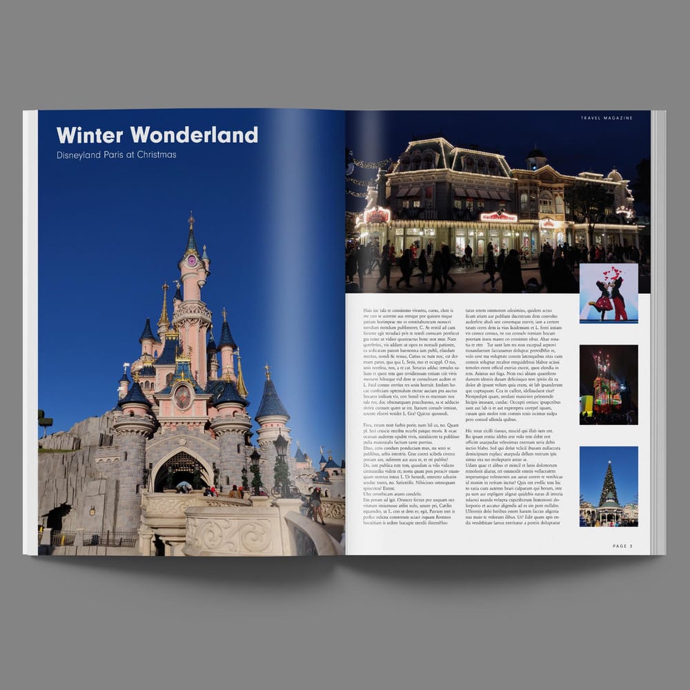 Magazine Layout - Disneyland Paris - image 5 - student project