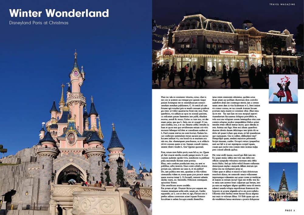 Magazine Layout - Disneyland Paris - image 2 - student project