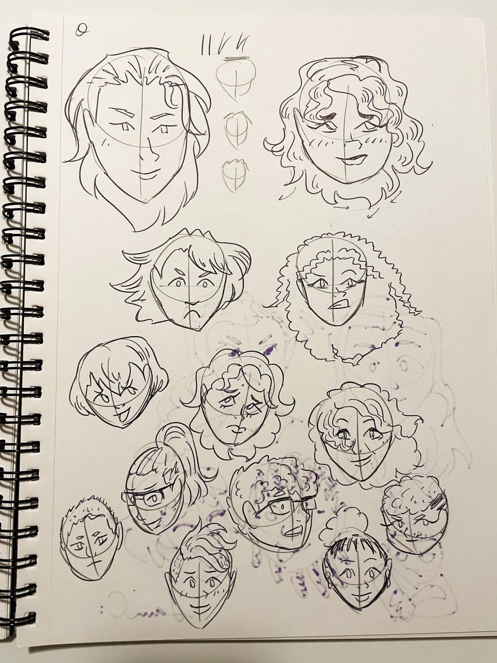 Drawing Hair Examples on Paper - image 3 - student project