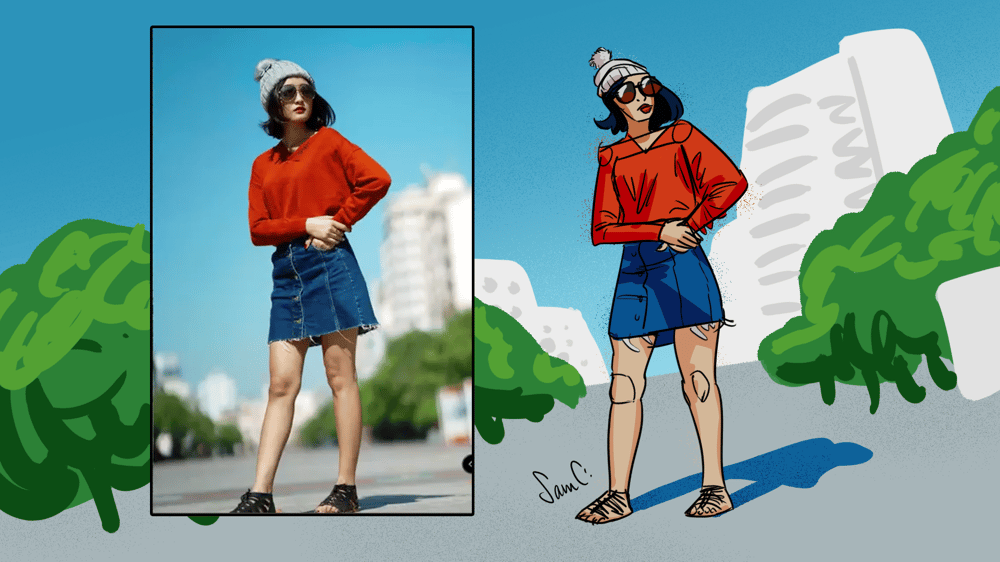 3/4 View with Colors and Background - image 2 - student project