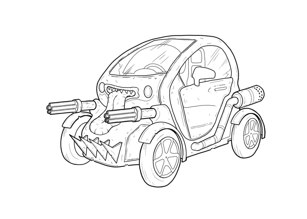 Bird man and hungry car - image 3 - student project