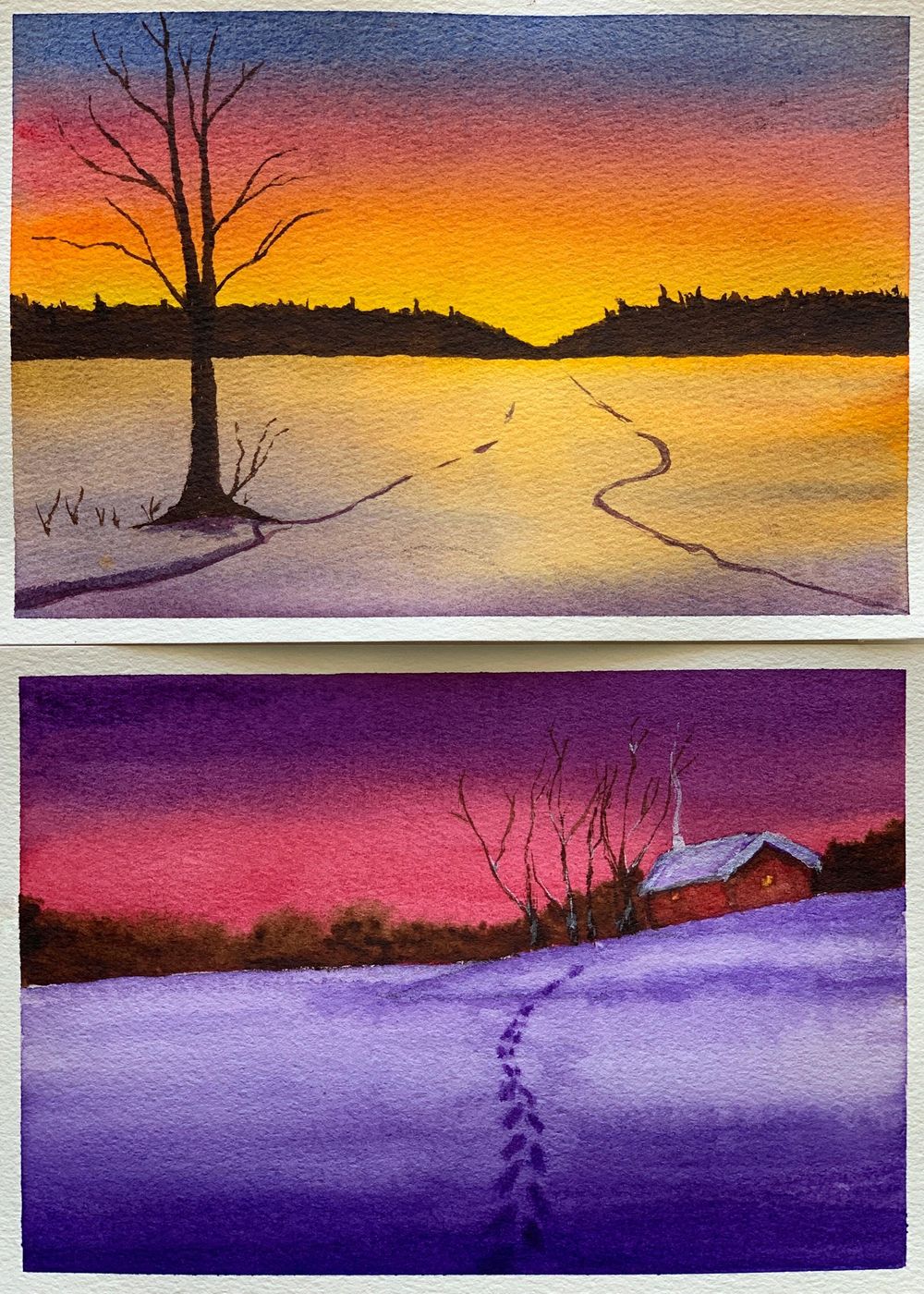 My take on Winter Sunsets project - image 1 - student project