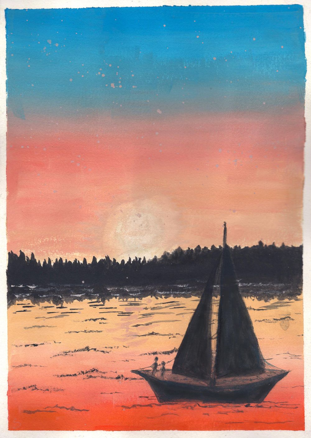 Two Lovers Watching the Sunset - image 1 - student project