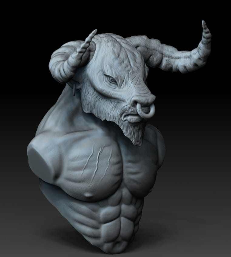 First Time Sculpting in Zbrush - image 2 - student project