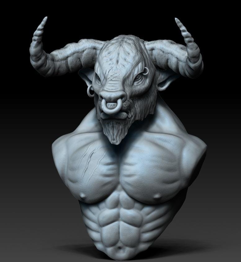 First Time Sculpting in Zbrush - image 1 - student project