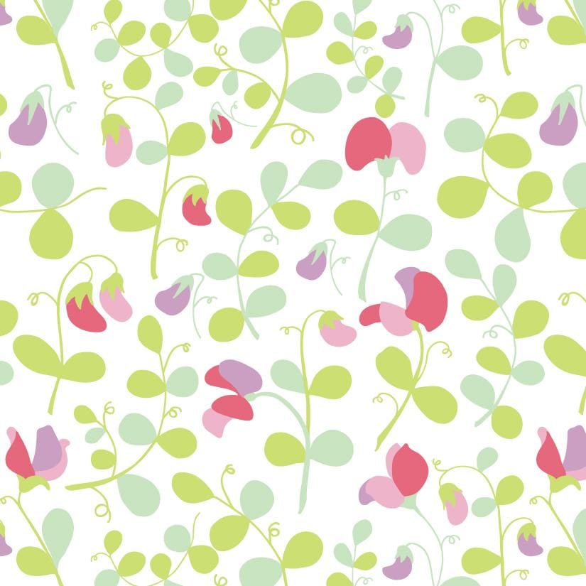 Sweet peas floral pattern - image 10 - student project