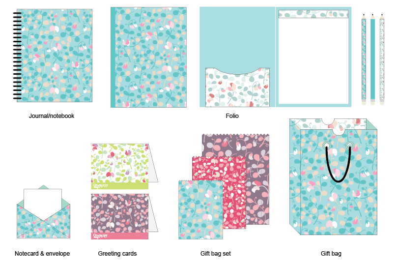 Sweet peas floral pattern - image 9 - student project