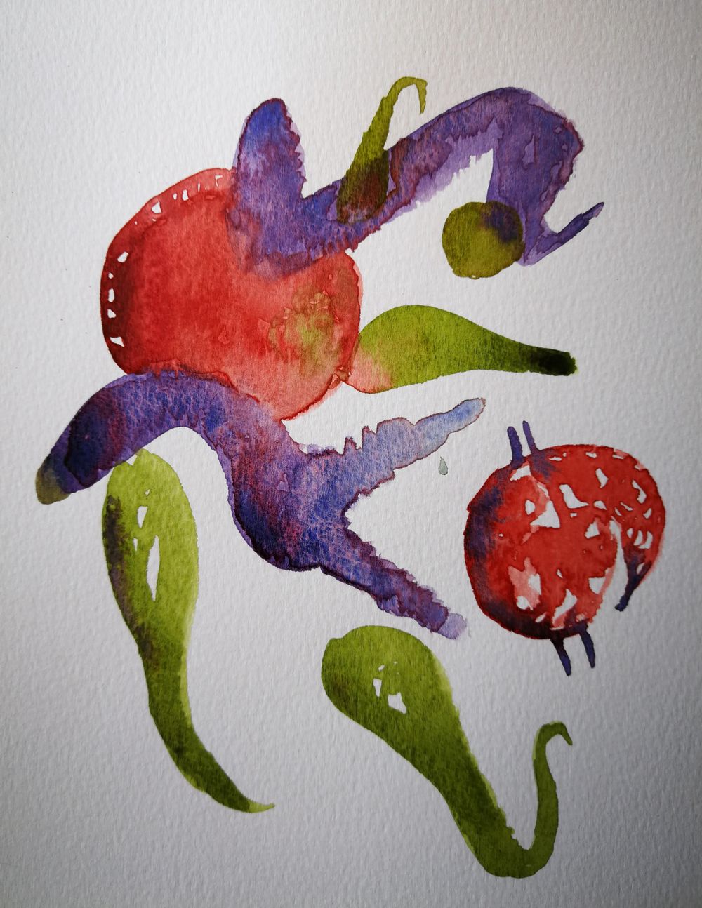 Playing with watercolor - image 3 - student project