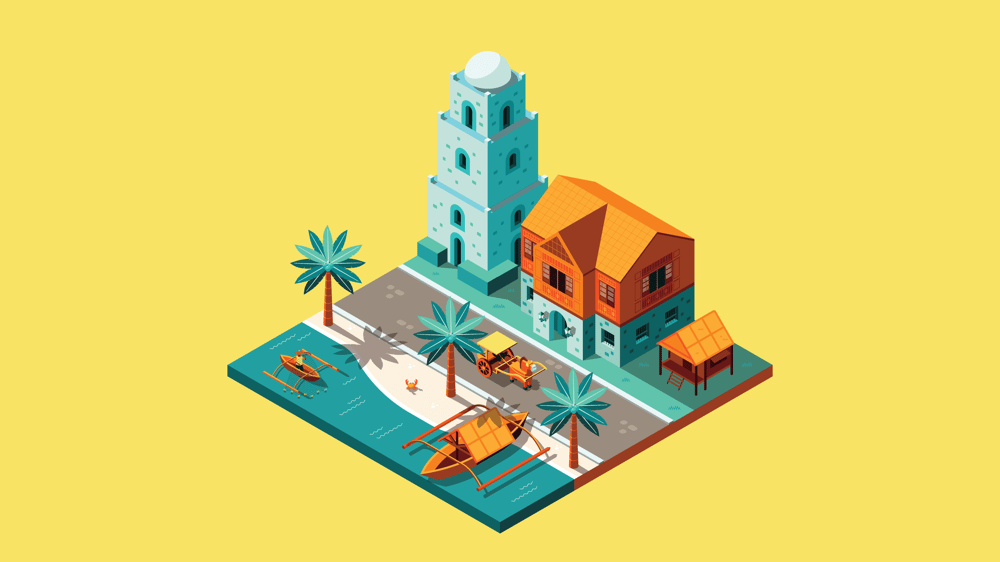 3D Illustration of an Old Filipino Town - image 4 - student project