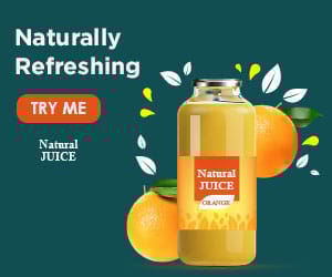 Natural Juice Website Ad - image 1 - student project