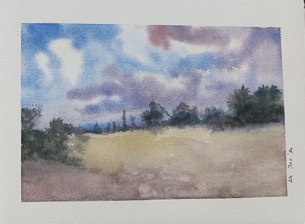 Limited colour landscape - image 3 - student project