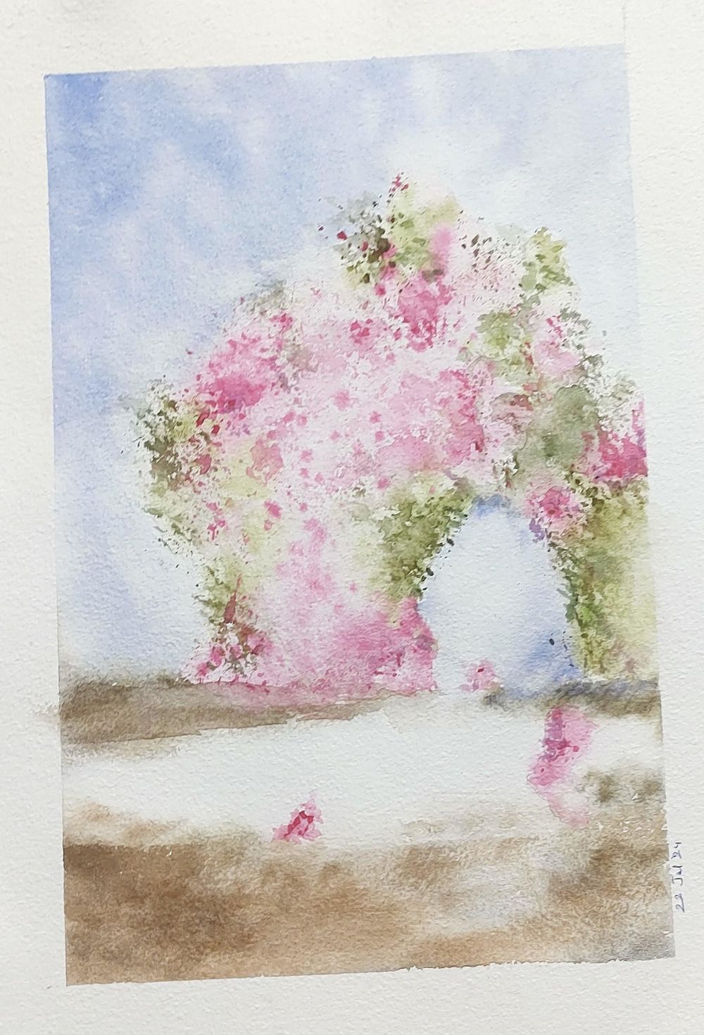Cluster of flowers in loose watercolour style - A class by Bianca Luztre Art - image 1 - student project