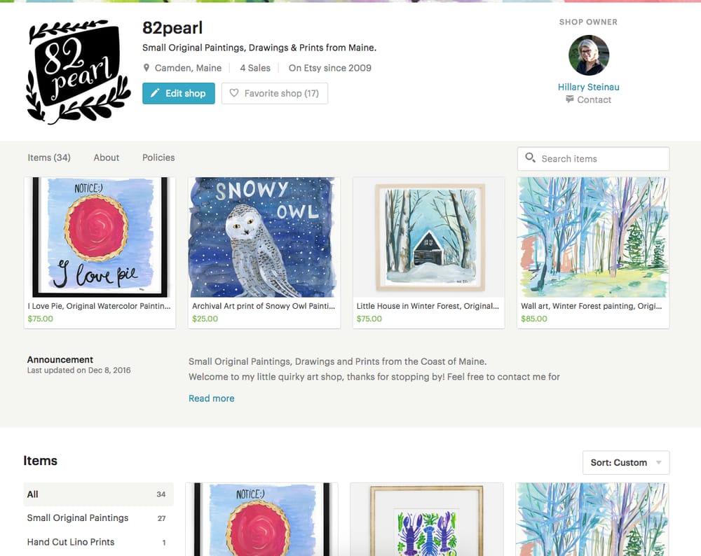 My Etsy shop is live! - image 1 - student project