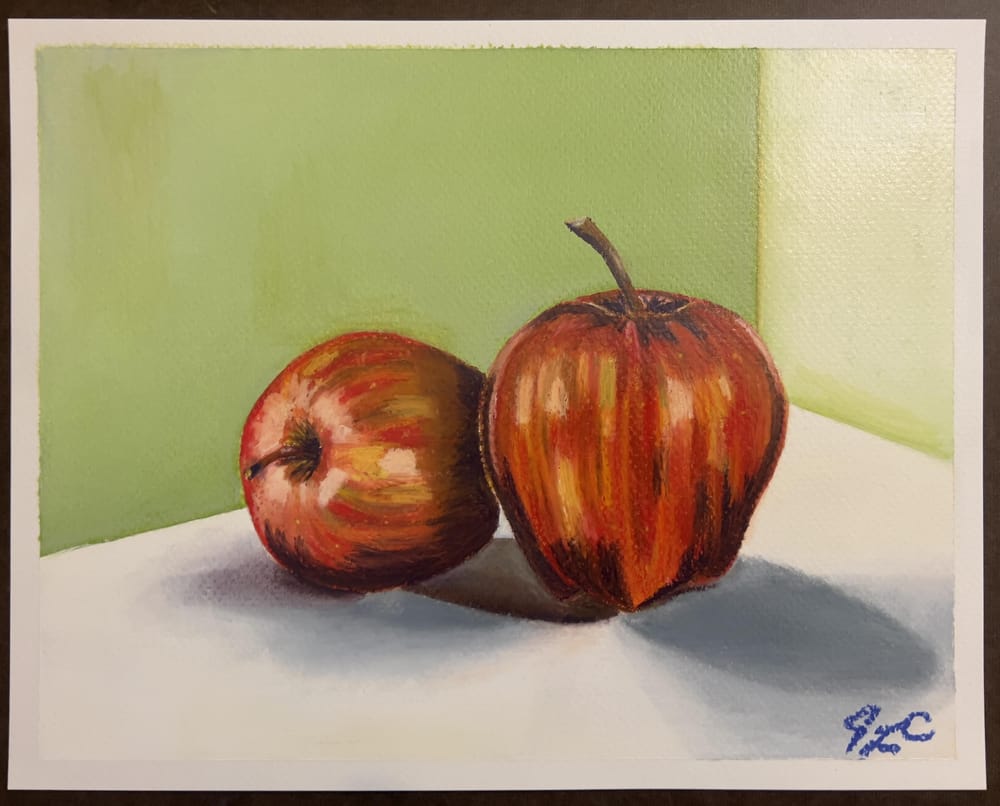 Oil Pastel Apples - image 1 - student project