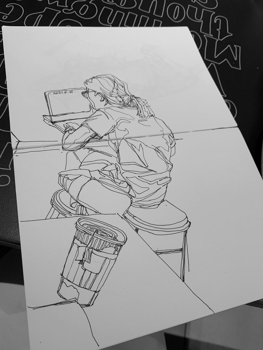 My first contour drawing - image 5 - student project