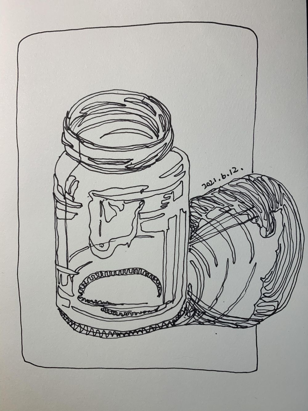 My first contour drawing - image 1 - student project