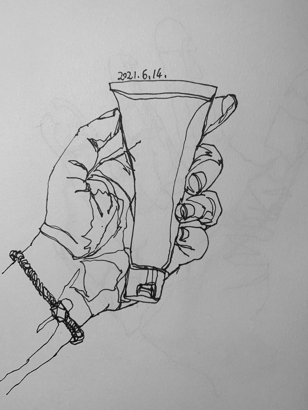 My first contour drawing - image 3 - student project