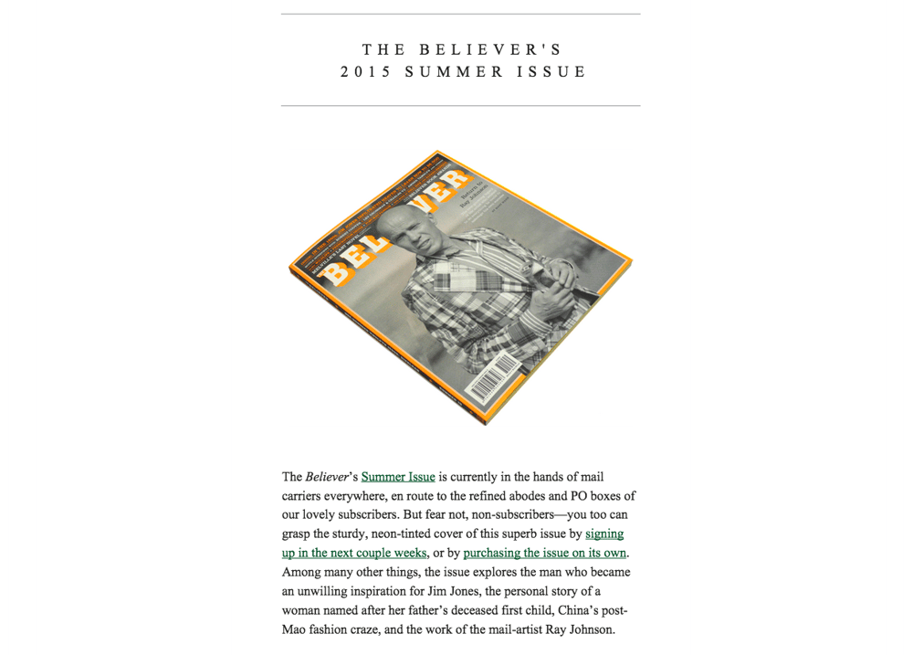 A Brand Newsletter That Feels Like a Bookstore - image 2 - student project