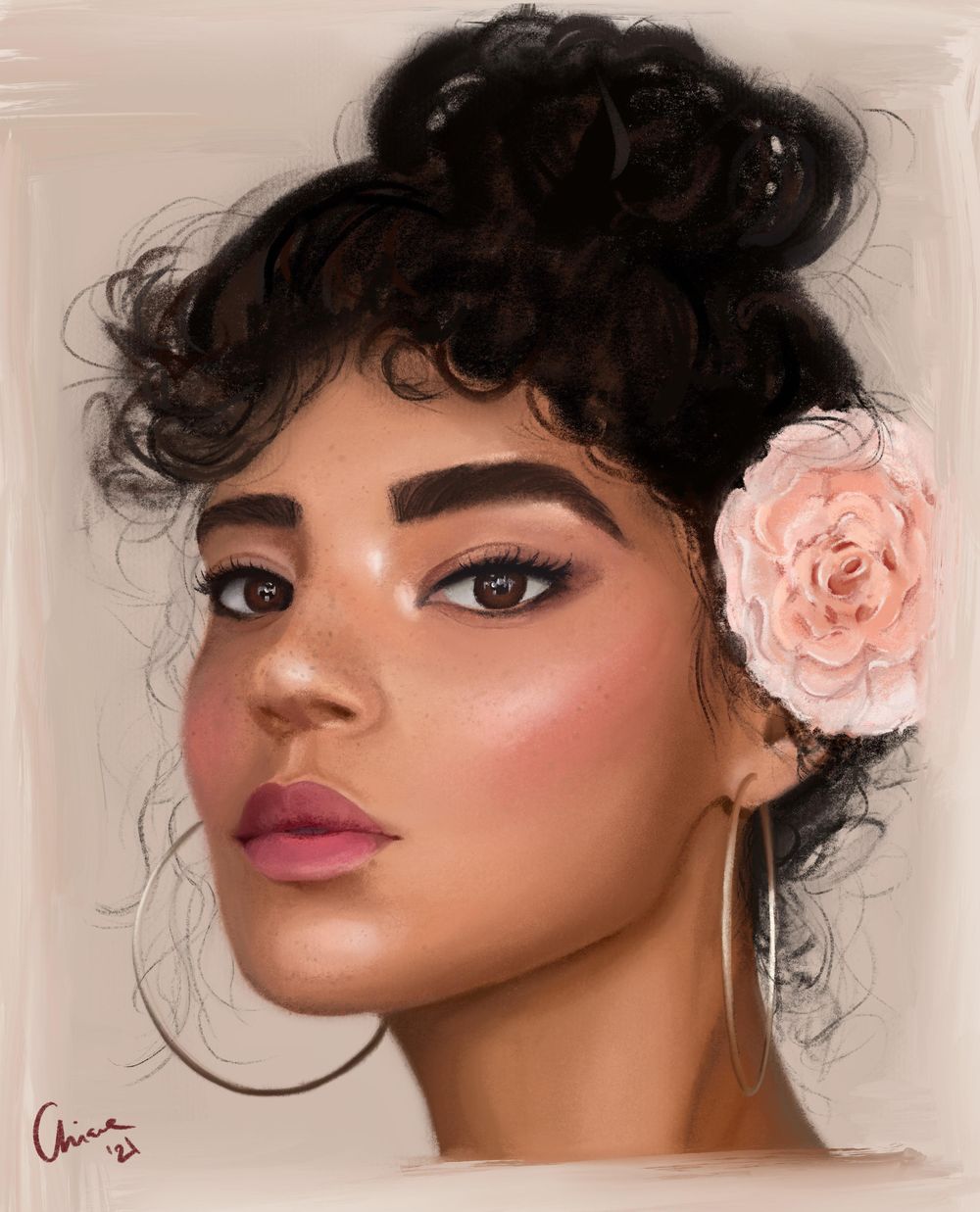 Procreate Portrait - image 2 - student project