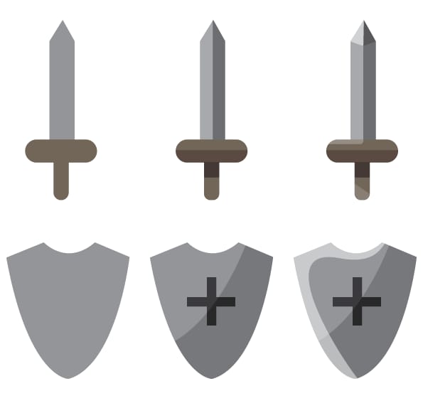 Vector Swords, Shields, and Rocket - image 1 - student project