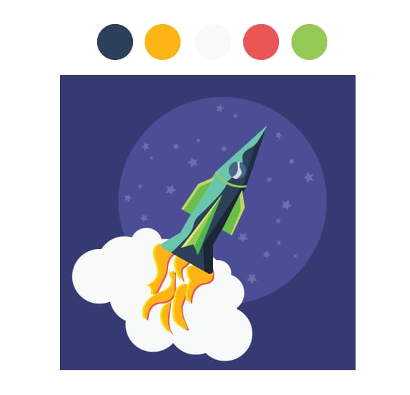Vector Swords, Shields, and Rocket - image 3 - student project