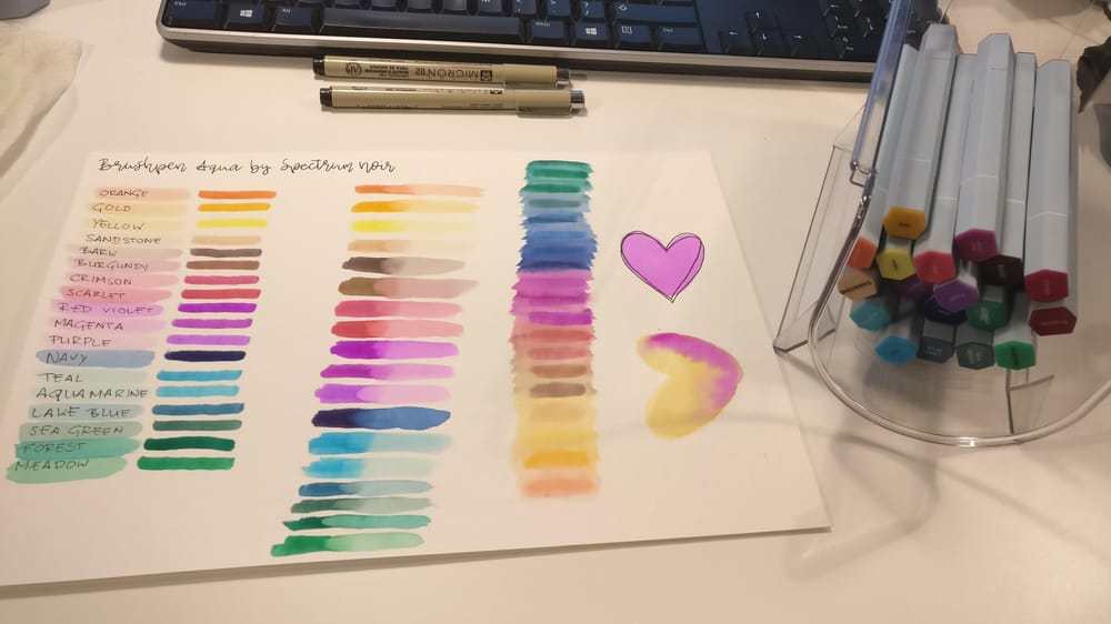 Different watercoloring tools - image 2 - student project