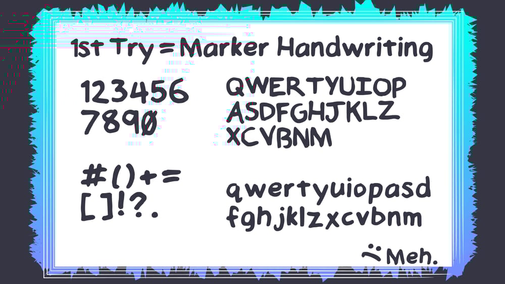 Handwritten Font - image 3 - student project