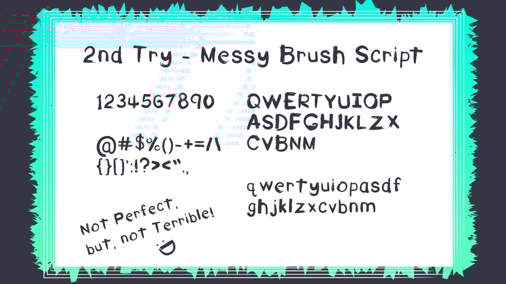 Handwritten Font - image 4 - student project