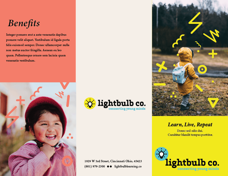 Lightbulb Co Trifold - image 1 - student project