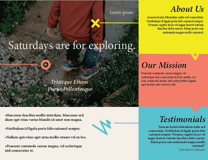 Lightbulb Co Trifold - image 2 - student project