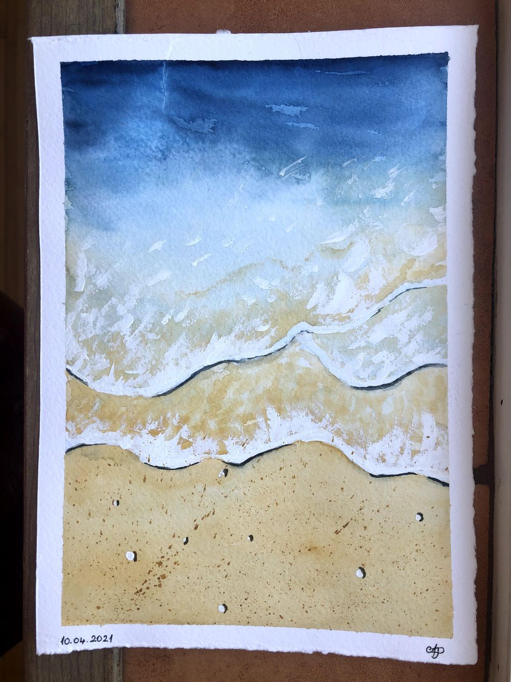 Waves Watercolour - image 1 - student project