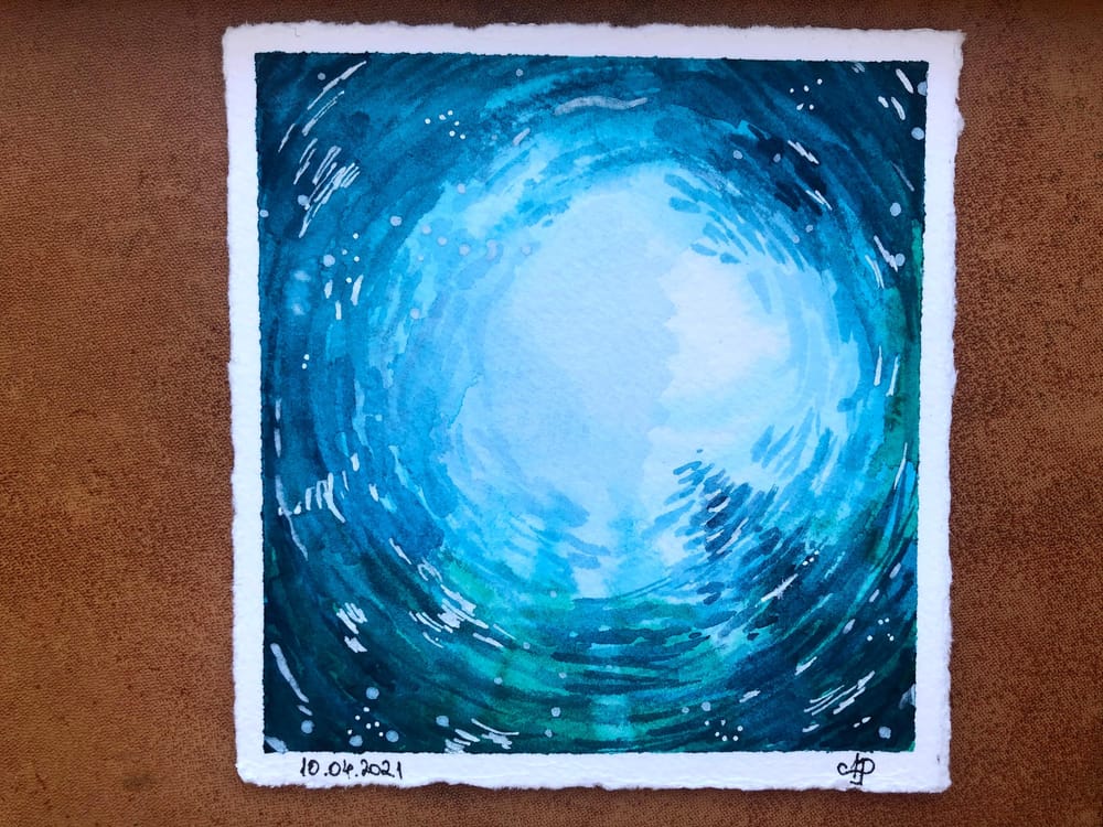 Waves Watercolour - image 3 - student project