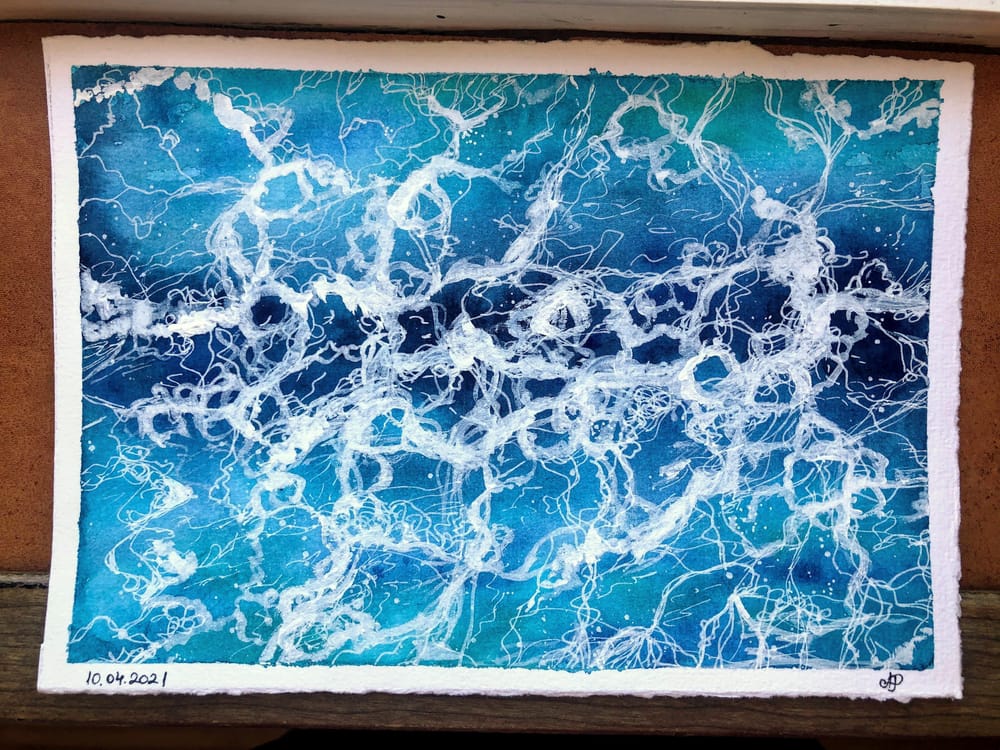 Waves Watercolour - image 4 - student project