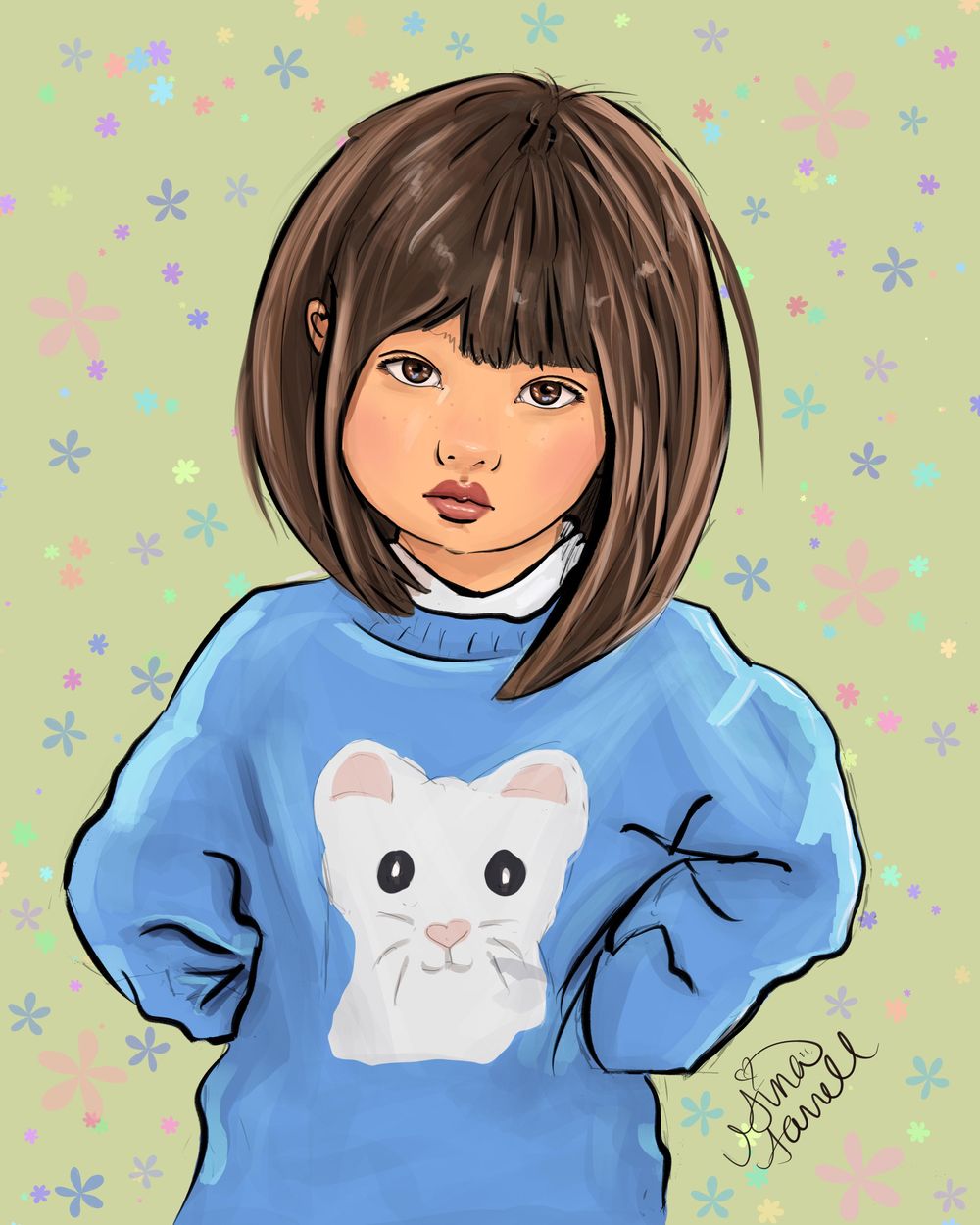 Adorable Cute Little Girl - image 1 - student project